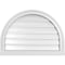 Ekena Millwork Round Top Surface Mount PVC Gable Vent: Functional, w/ 2"W x 2"P Brickmould Sill Frame, 28"W x 20"H GVPRT28X2003SF - alternate 1
